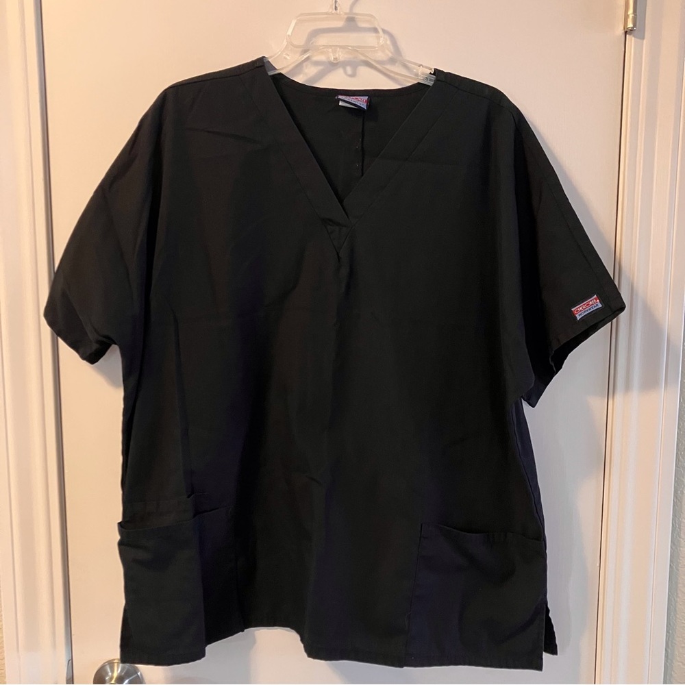 Scrub top, Cherokee workwear, XL, Black